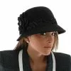 Black Cloche Hat