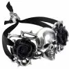Skull And Briar Rose Bracelet 17-A96 -TheHolidayBarn Shop 17 A96