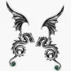 Bestia Regalis Earrings Pewter Alchemy E286 -TheHolidayBarn Shop 17 E286