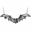 Gothic Bat Pendant Pewter Alchemy P121 -TheHolidayBarn Shop 17 P121