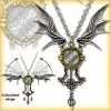 Steampunk Icarus Ex Machina Necklace Pewter Alchemy P556 -TheHolidayBarn Shop 17 P556