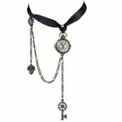 Uncle Alberts Timepiece Choker Pewter Alchemy P729