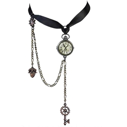 Uncle Alberts Timepiece Choker Pewter Alchemy P729 3 Uncle Alberts Timepiece Choker Pewter Alchemy P729