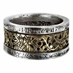 Dr. Von Rosenstein's Induction Principle Ring Pewter Alchemy R44