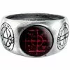 Agla Ring Pewter Alchemy R71 -TheHolidayBarn Shop 17 R71