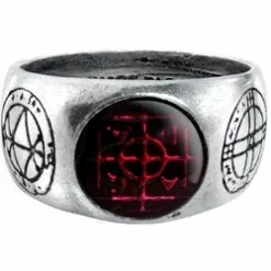 Agla Ring Pewter Alchemy R71