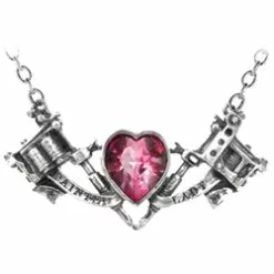 Painted Lady Necklace Pewter Alchmey ULFP3