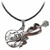 Steel Guitar Pendant Pewter Alchemy ULP35