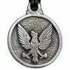 Heraldic Eagle Pewter Necklace Pendant 121.0614 -TheHolidayBarn Shop 21 2220