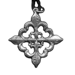Fluer De Lis Cross Pewter Pendant 121.0522 3 Fluer De Lis Cross Pewter Pendant 121.0522