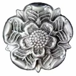 Pewter Tudor Rose Brooch 106.1152