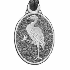 Crane Pewter Pendant 121.0611