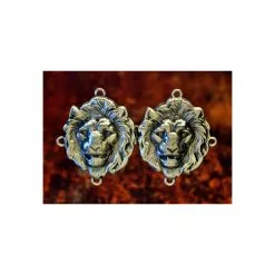 Lion Cloak Clasp | Lion Heart | King Of Beasts | Crafted In Fine Pewter 130.1621