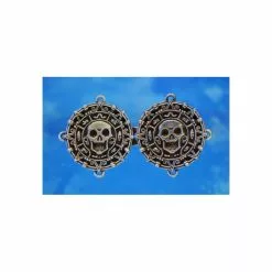 Pirate Medallion Cloak Clasp Fine Pewter 130.1617