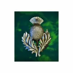 Scottish Thistle Brooch In Pewter106.0959