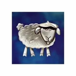 Sheep With Basque Beret Brooch Pin 106.1354