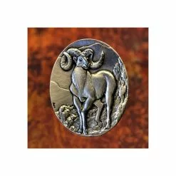 Bighorn Sheep Brooch In Fine Pewter 106-0936
