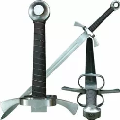 Bastard Sword With Guard Rings - Stage Combat Or Sharpened Blade