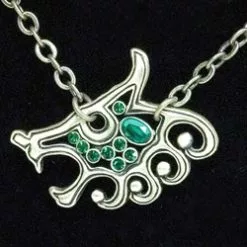 Viking Wolf Head Necklace 26-201015