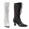 Leather And Lace Knee High Boots -TheHolidayBarn Shop 293 1001