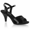 Black Ankle Strap Dress Sandals -TheHolidayBarn Shop 34 2218