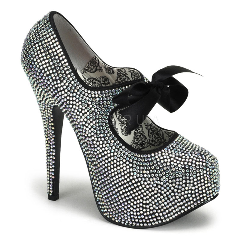 Teeze Rhinestone Platform Mary Jane Pumps 34-4298 4 Teeze Rhinestone Platform Mary Jane Pumps 34-4298 - Image 2
