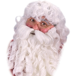 Deluxe Santa Wig, Beard And Eyebrows Set 38-19027 3 Deluxe Santa Wig, Beard And Eyebrows Set 38-19027