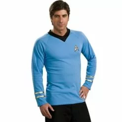 Star Trek Classic Blue Shirt Deluxe Adult Costume 38-60286