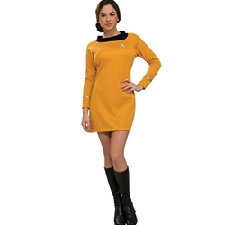 Star Trek Classic Gold Dress Deluxe Adult Costume 38-60288 3 Star Trek Classic Gold Dress Deluxe Adult Costume 38-60288