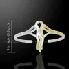 Venus And Mars Silver And Gold Bangle Mba041 -TheHolidayBarn Shop 52 MBA041