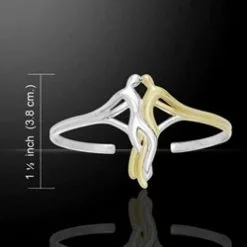 Venus And Mars Silver And Gold Bangle Mba041