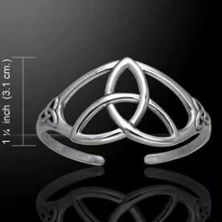 Celtic Triquetra Knot Silver Bracelet 52- TBA004