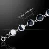 Moon Phase Silver Bracelet 52-TBG406 -TheHolidayBarn Shop 52 TBG406