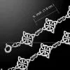 Celtic Four Point Knot Silver Bracelet 52-TBG579