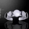 Moon Phase Silver Cuff 52-TBG697 -TheHolidayBarn Shop 52 TBG697