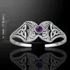 Celtic Silver Butterfly Bangle 52-TBG762