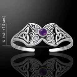 Celtic Silver Butterfly Bangle 52-TBG762