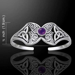 Celtic Silver Butterfly Bangle 52-TBG762 3 Celtic Silver Butterfly Bangle 52-TBG762