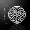 Celtic Knots Silver Brooch 52-TBR008
