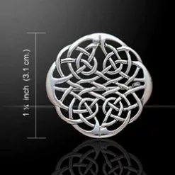 Celtic Knots Silver Brooch 52-TBR008