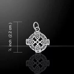 Celtic Knotwork Celtic Cross Silver Charm 52-TCM106