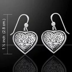 Cari Buziak Celtic Silver Spiral Earrings 52-TER242