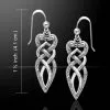 Celtic Snake Silver Earrings -TheHolidayBarn Shop 52 TER511