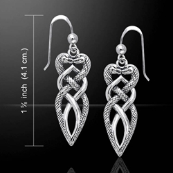 Celtic Snake Silver Earrings 3 Celtic Snake Silver Earrings