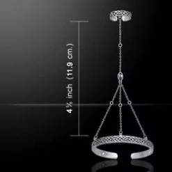 Celtic Knotwork Silver Slave Bracelet 52-TSB006