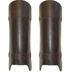 Leather LARP Greaves