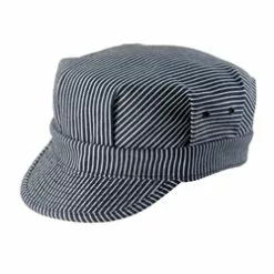 Hickory Stripe Engineer Cap