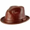 Vintage Style Leather Hat