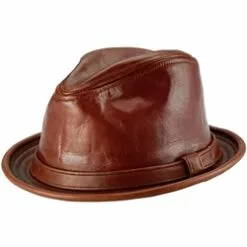 Vintage Style Leather Hat