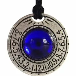 Sundial Necklace Blue 98-SAT28